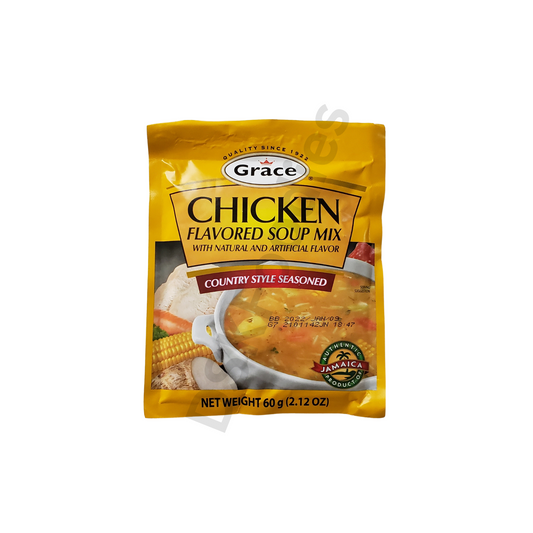 Grace Chicken Flavored Soup Mix Country Style Seasoned- Net weight 60g