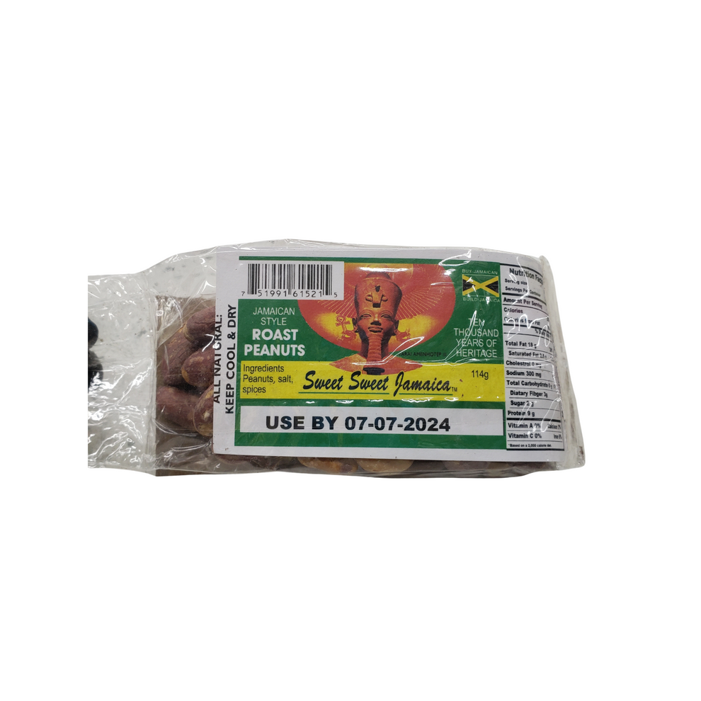 Sweet Sweet Jamaica Roast Peanuts Jamaican Style Net weight 114g