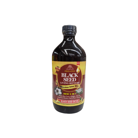 Essential Palace Organic Black Seed Living Bitters Detox Bitter - Net weight 16 fl oz