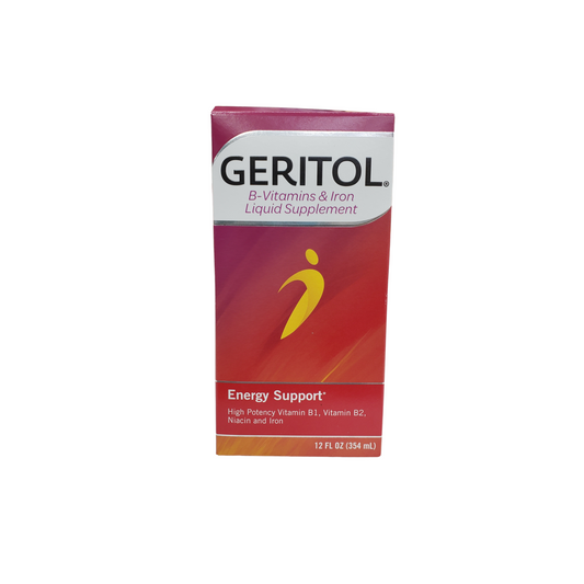 Geritol B-Vitamins & Iron Liquid Supplement - 12fl oz