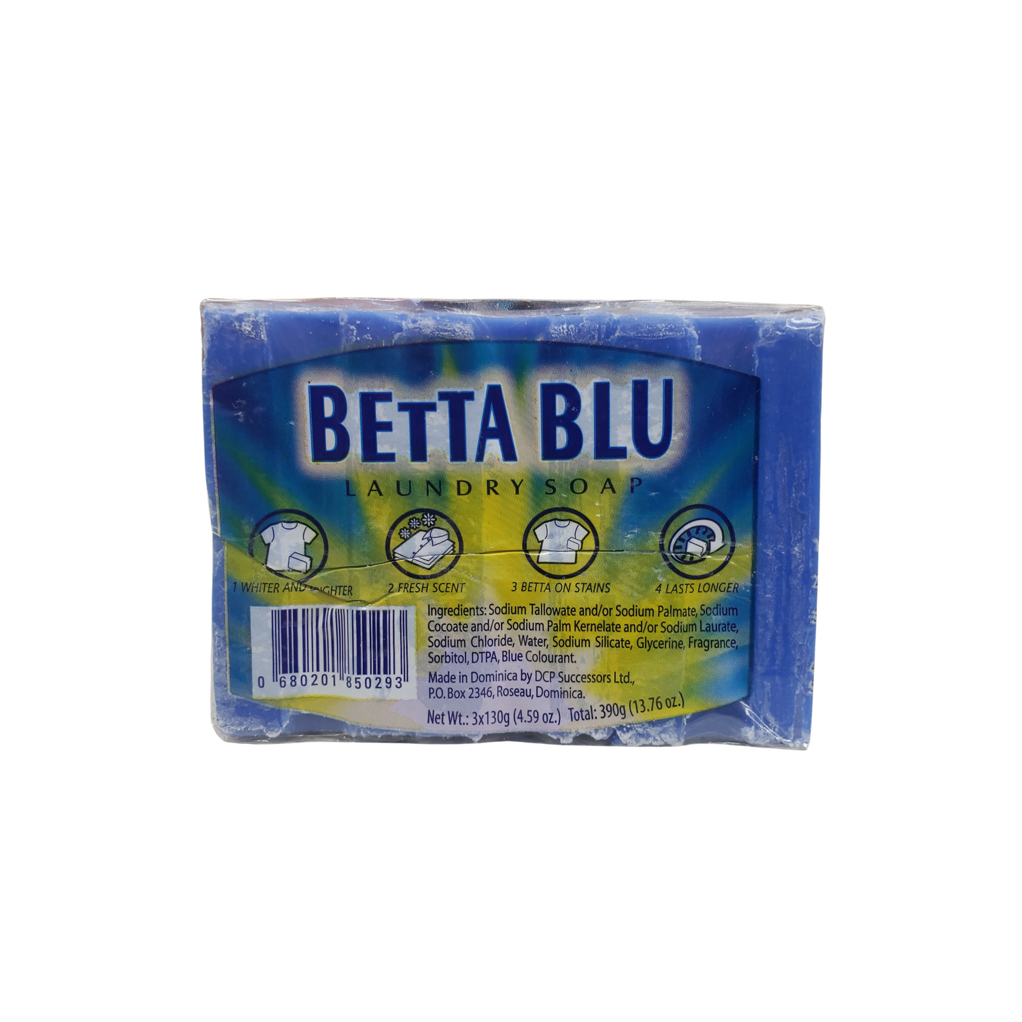 Betta Blue Laundry Soap Net weight 390g