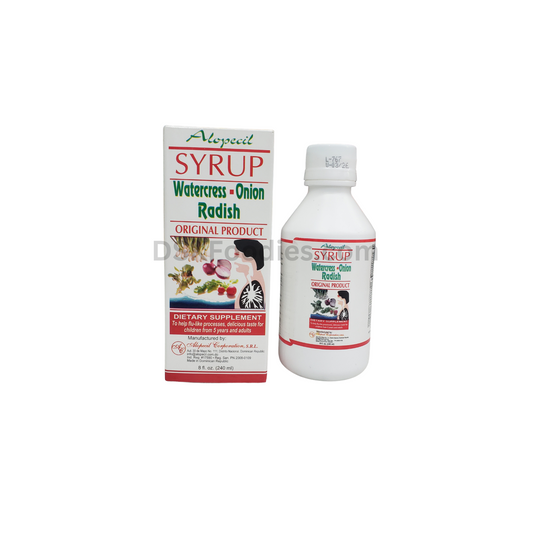 Alopecil Watercress, Onion, Radish Syrup -Net weight 8fl oz
