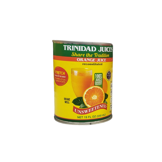 Trinidad Juices Orange Juice Reconstituted Unsweetened- Net weight 19 fl oz