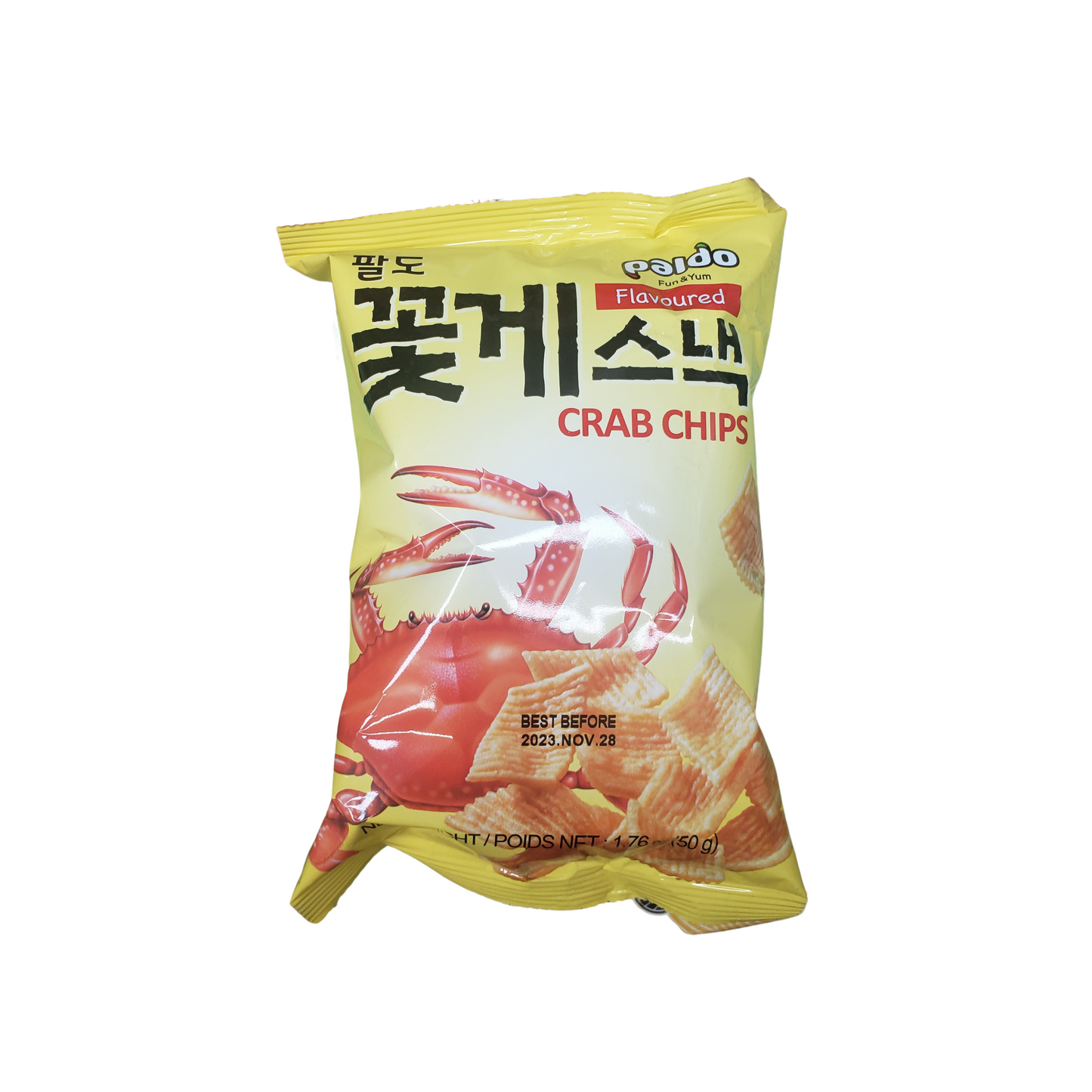 Paldo Crab Chips 1.76 oz dskfoodies