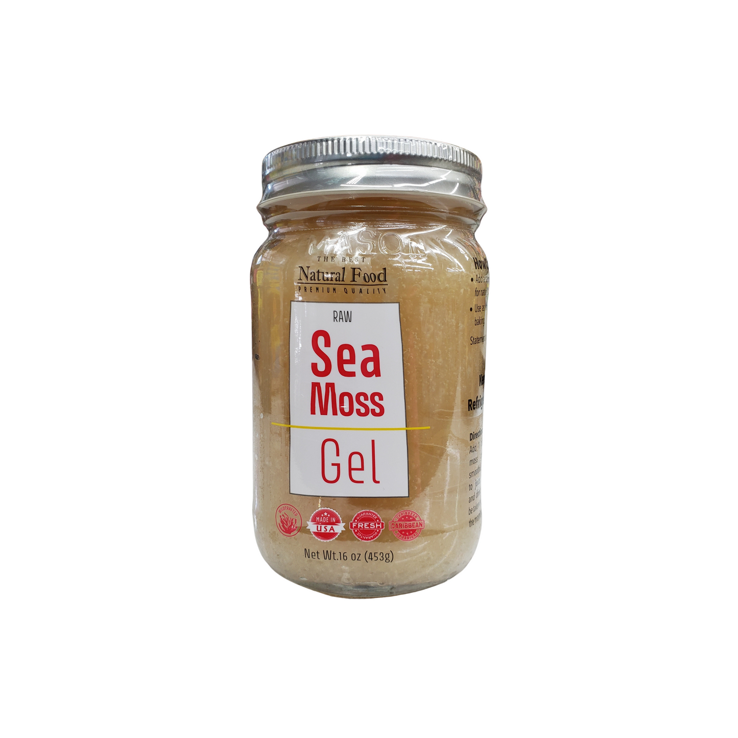 Natural Food Raw Sea Moss Gel - 16oz – dskfoodies