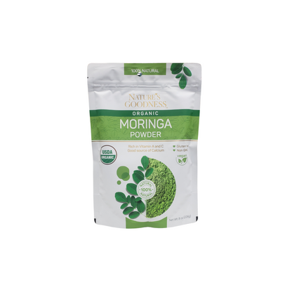 Nature's Goodness Organic Moringa Powder - net weight 8oz