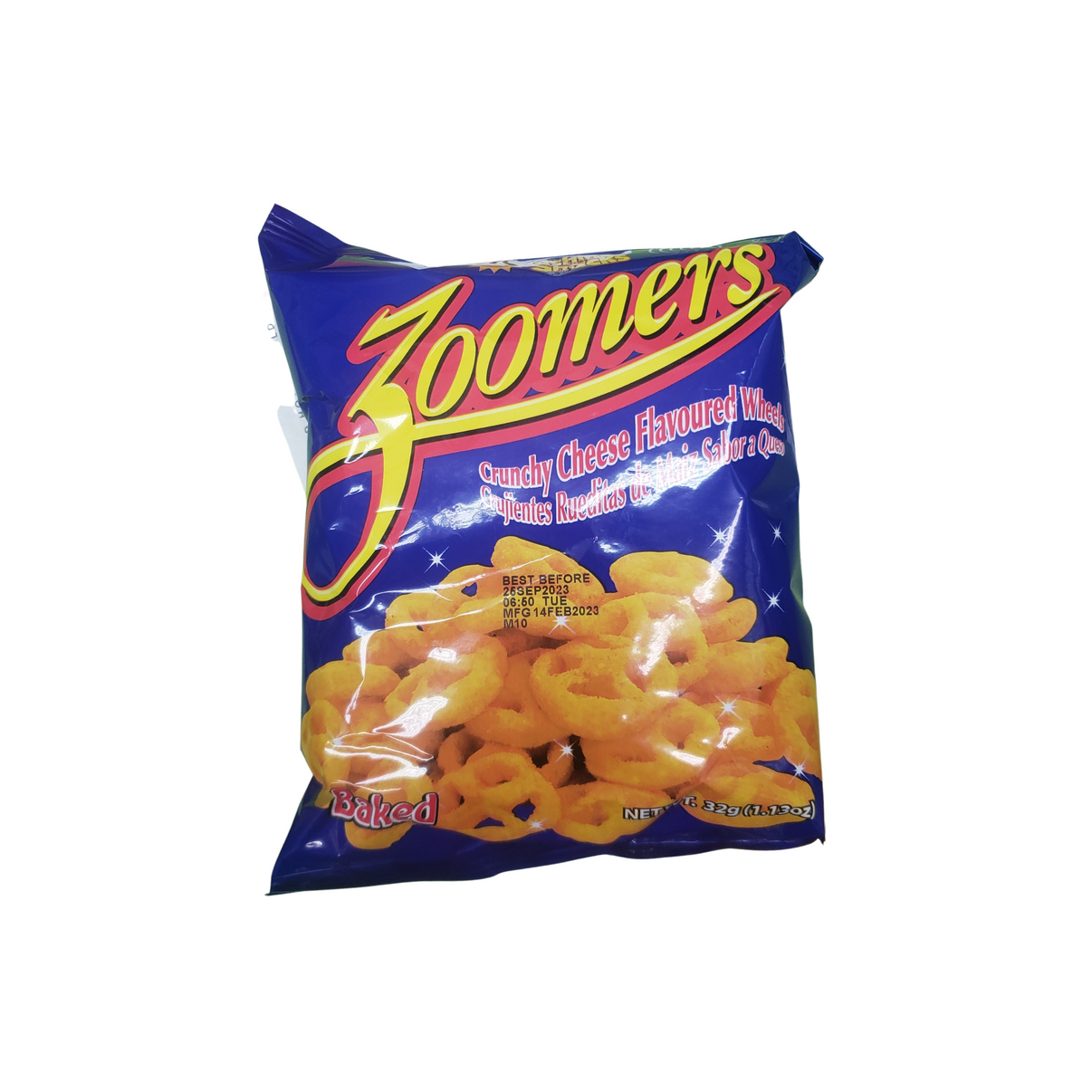 Sunshine Snacks Zoomers Baked Crunchy Cheese Wheels 32g dskfoodies