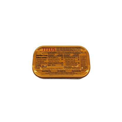 TITUS Sardines in Soybean oil and Chili Pepper - Net weight 125g