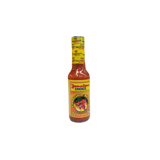 Jamaican Choice Carolina Reaper Hot Sauce - Net weight 5 fl oz